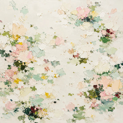 Soft Blossom Floral Wall Art room scene 1 | Olyrel