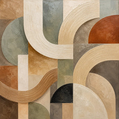 Terra Arches Abstract Wall Art room scene 1 | Olyrel