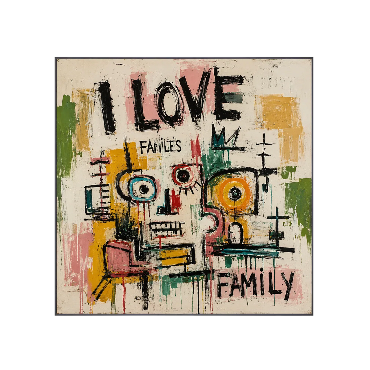 Love Family Abstract Wall Art | Olyrel