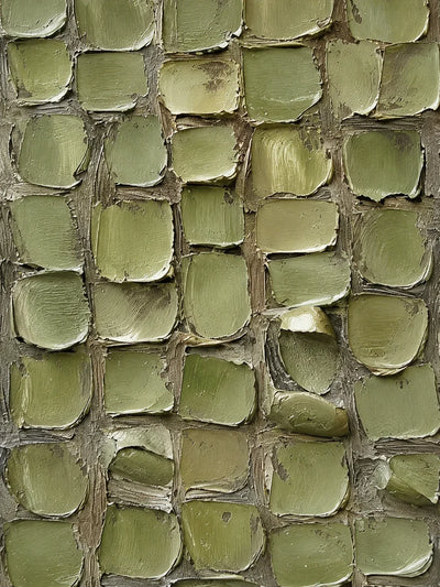 Original artwork view of Olive Tile Textured Wall Art | Olyrel