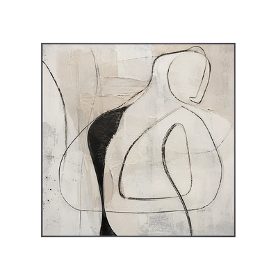 Contour Figure Abstract Wall Art | Olyrel