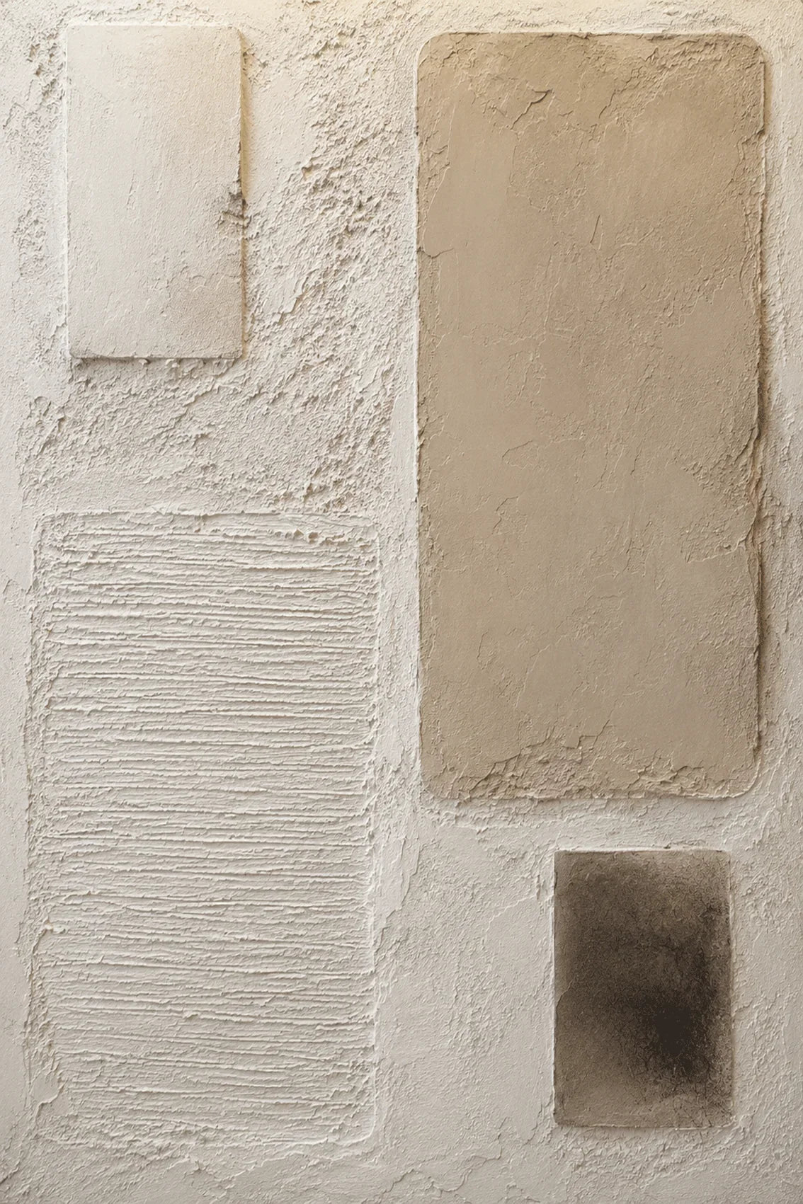 Original artwork view of Soft Blocks Textured Wall Art | Olyrel