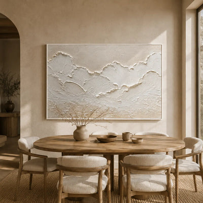 Ivory Ridge Relief Wall Art room scene 3 | Olyrel