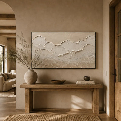 Ivory Ridge Relief Wall Art room scene 5 | Olyrel