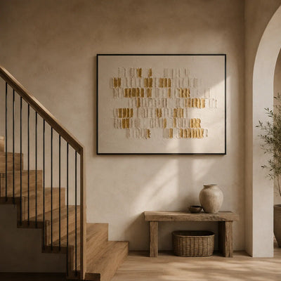 Gilded Mosaic Relief Wall Art room scene 6 | Olyrel