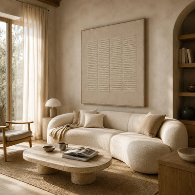 Linen Shutter Textured Wall Art room scene 3 | Olyrel