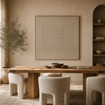 Linen Shutter Textured Wall Art room scene 4 | Olyrel
