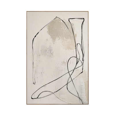 Quiet Contour Abstract Wall Art | Olyrel