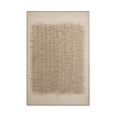 Woven Linen Textured Wall Art | Olyrel