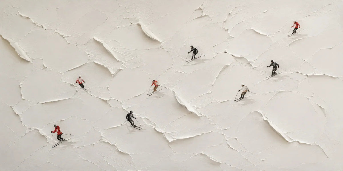 Drift Birds Textured Wall Art room scene 1 | Olyrel