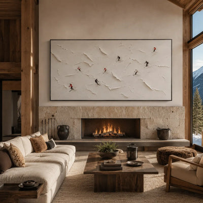 Drift Birds Textured Wall Art room scene 3 | Olyrel