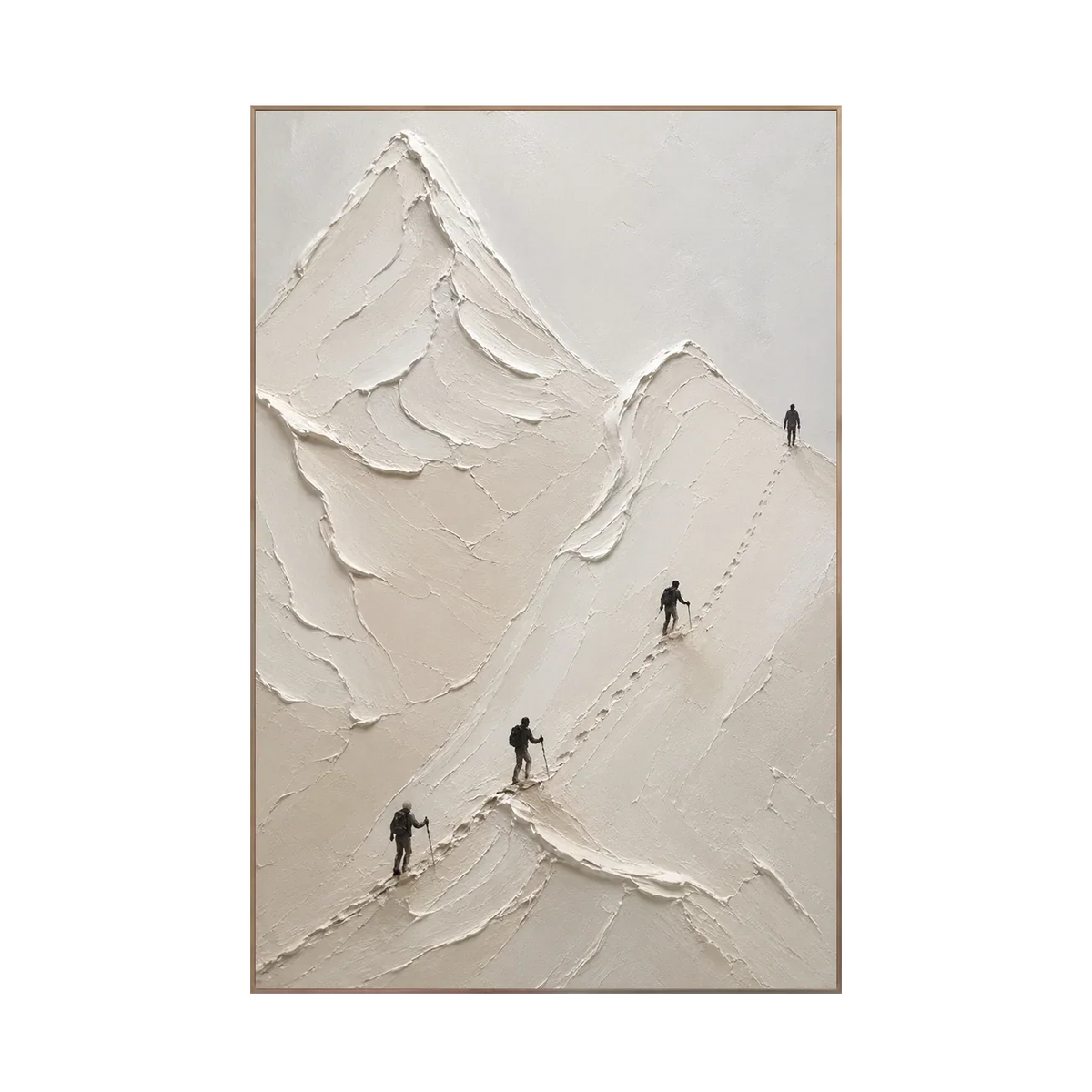 Quiet Summit Textured Wall Art | Olyrel