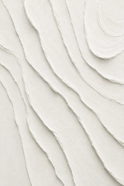 Ivory Flow Textured Wall Art room scene 1 | Olyrel