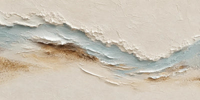 Sandy Tide Textured Wall Art room scene 1 | Olyrel