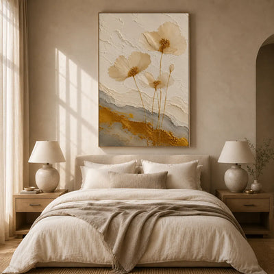 Pressed Daisy Floral Wall Art room scene 4 | Olyrel