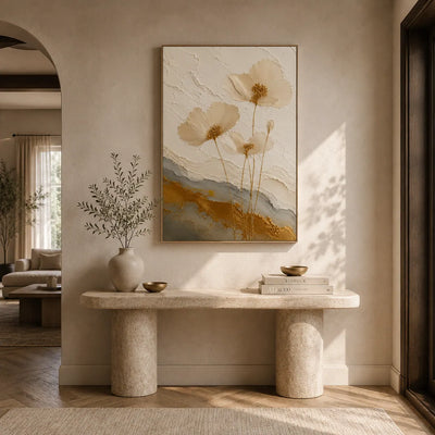 Pressed Daisy Floral Wall Art room scene 6 | Olyrel