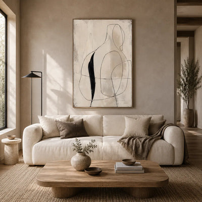 Line Muse Figure Wall Art room scene 2 | Olyrel