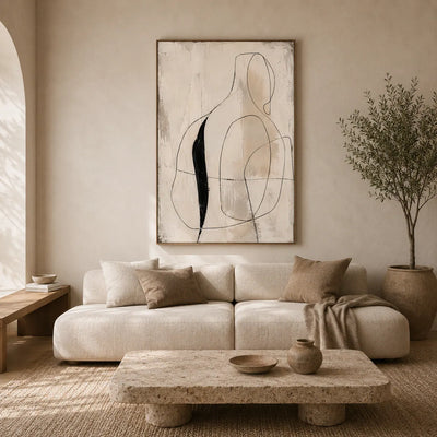 Line Muse Figure Wall Art room scene 3 | Olyrel