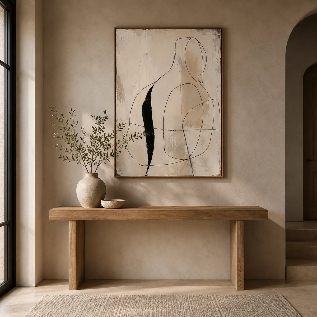 Line Muse Figure Wall Art room scene 4 | Olyrel