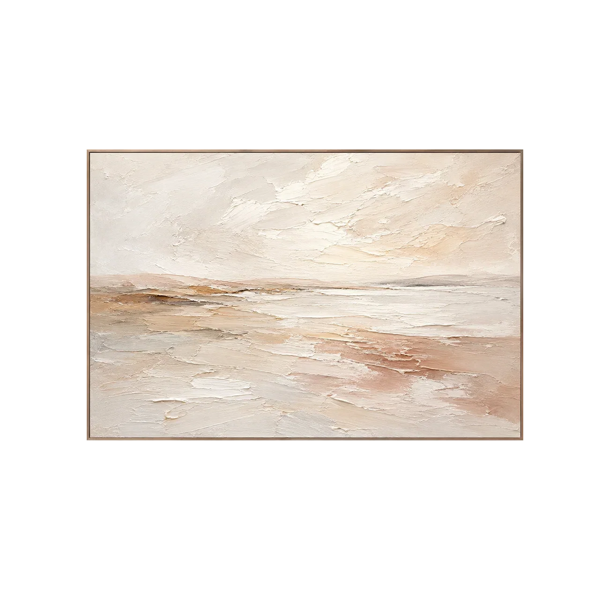 Pale Sandbar Seascape Wall Art | Olyrel
