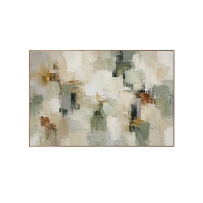 Sage Patch Abstract Wall Art | Olyrel