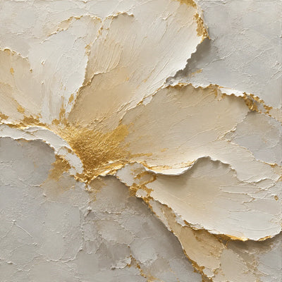 Gilded Petal Relief Wall Art room scene 2 | Olyrel