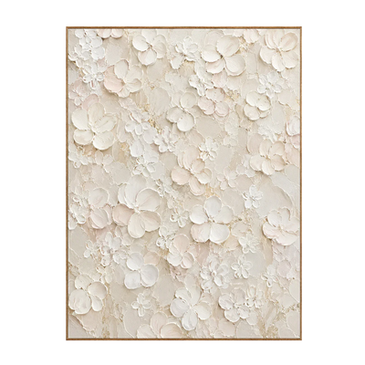 Ivory Garden Relief Wall Art | Olyrel