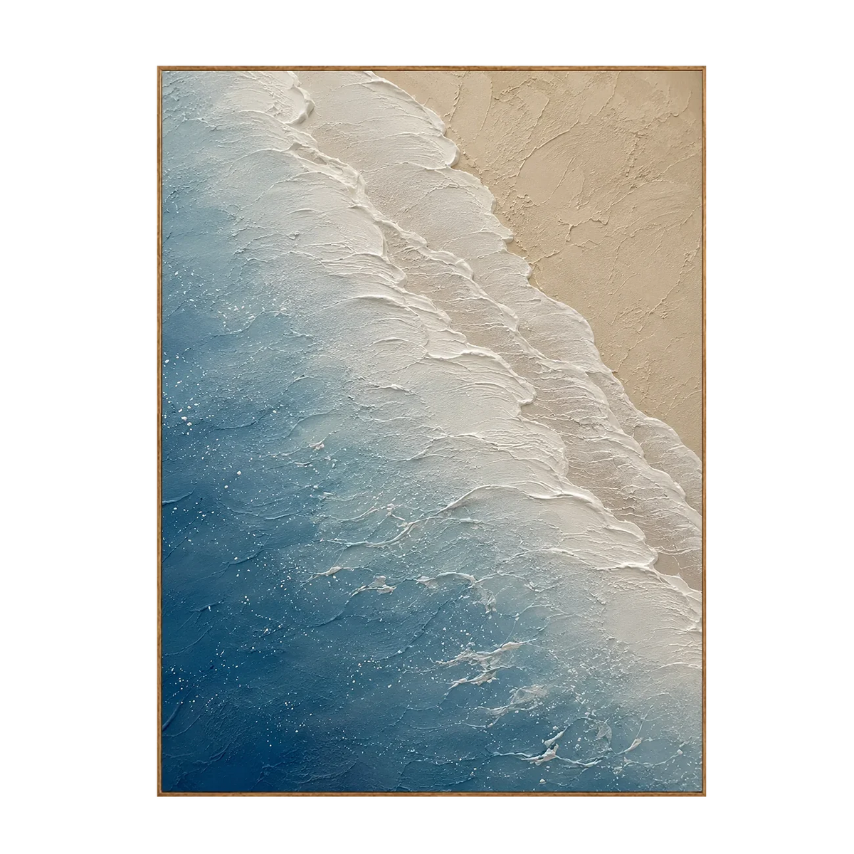 Azure Foam Textured Wall Art | Olyrel