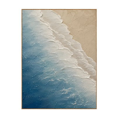 Azure Foam Textured Wall Art | Olyrel