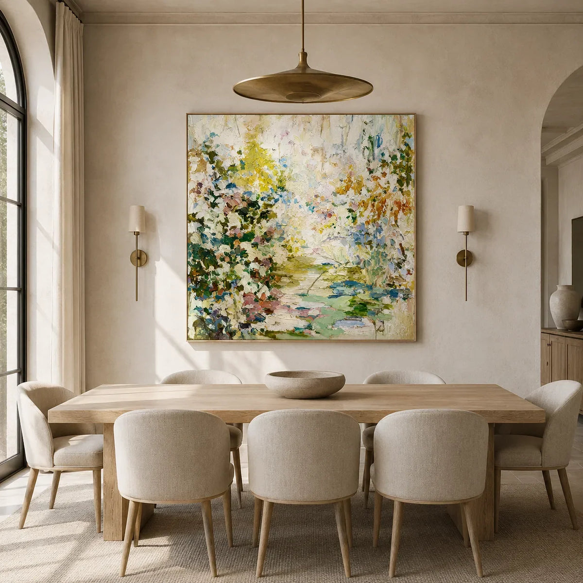 Meadow Mosaic Floral Wall Art room scene 5 | Olyrel