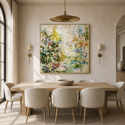 Meadow Mosaic Floral Wall Art room scene 5 | Olyrel