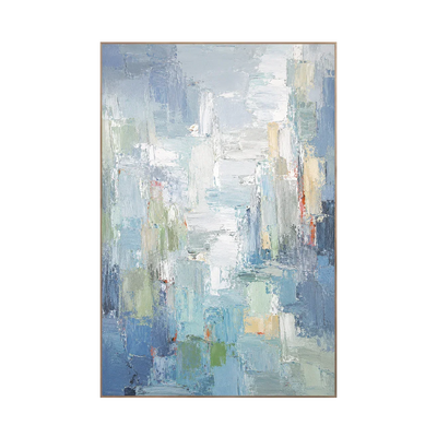Blue Mist Cityscape Wall Art | Olyrel