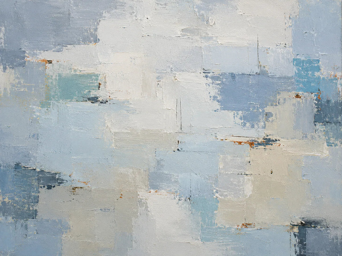 Blue Horizon Panoramic Wall Art room scene 1 | Olyrel