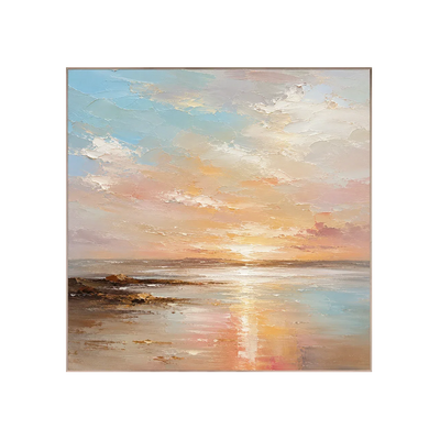 Pastel Tide Seascape Wall Art | Olyrel
