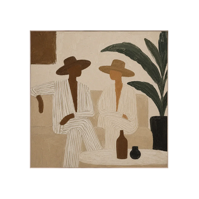 Palm Figures Abstract Wall Art | Olyrel