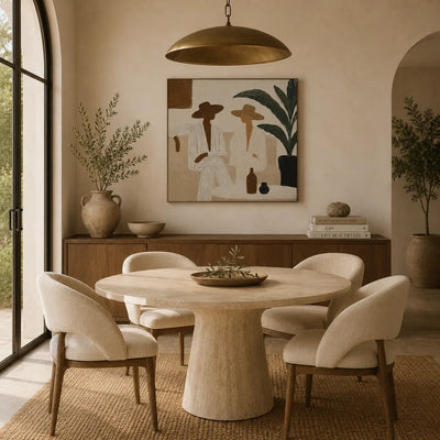 Palm Figures Abstract Wall Art room scene 6 | Olyrel
