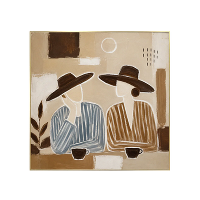 Desert Figures Abstract Wall Art | Olyrel