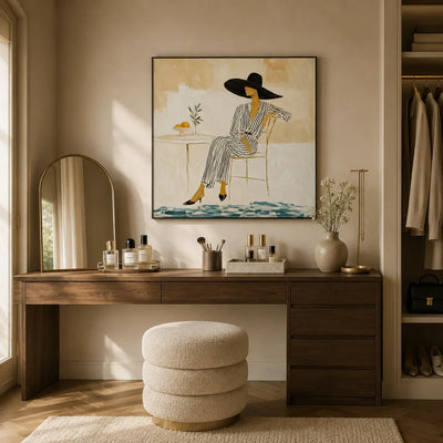 Coastal Muse Figure Wall Art room scene 3 | Olyrel