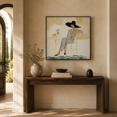 Coastal Muse Figure Wall Art room scene 5 | Olyrel