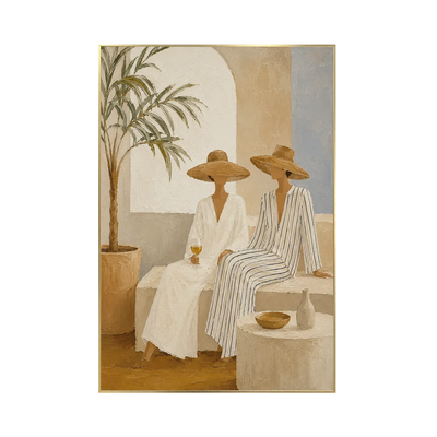 Palm Shade Figures Wall Art | Olyrel