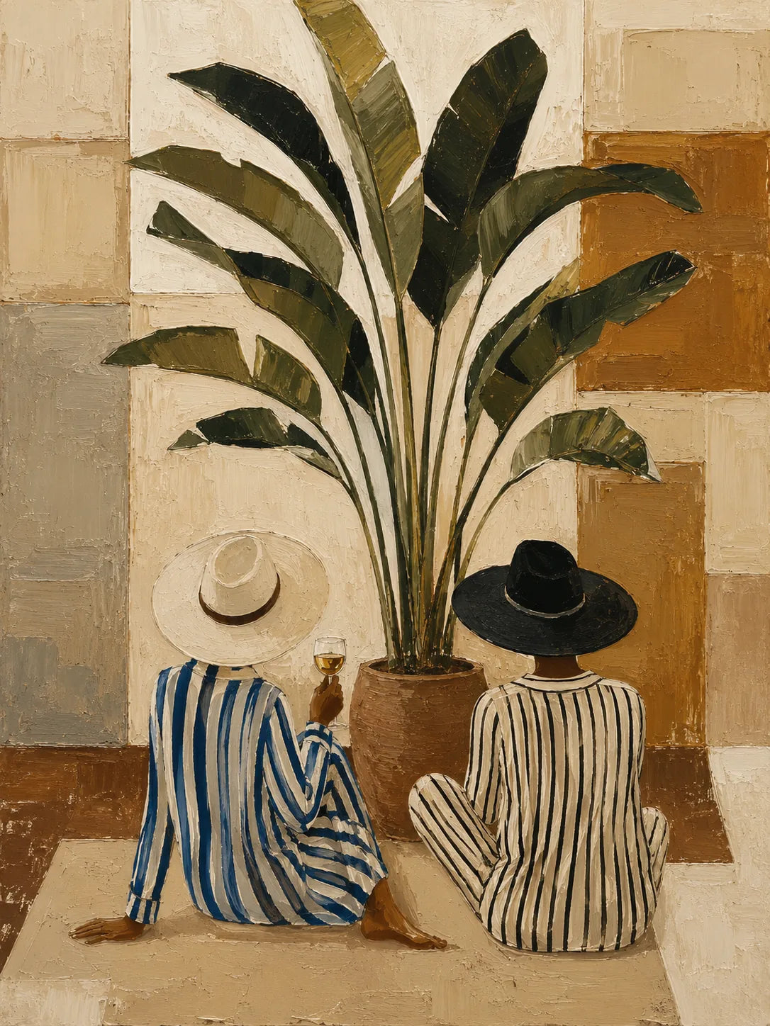 Tropical Vessel Still Life Wall Art artwork view | Olyrel