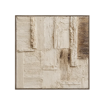 Woven Blocks Textured Wall Art | Olyrel