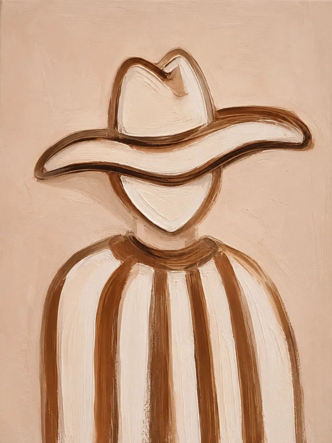 Western Contour Figure Wall Art artwork view | Olyrel