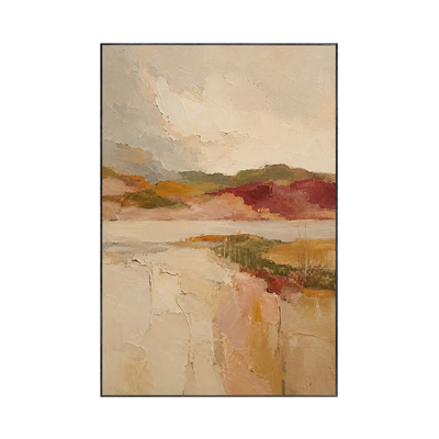 Blush Valley Landscape Wall Art | Olyrel