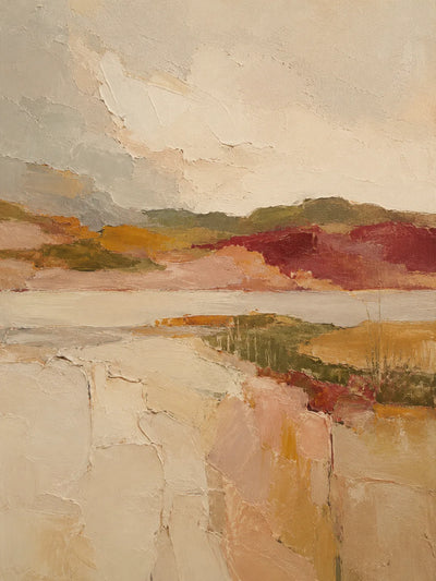 Blush Valley Landscape Wall Art artwork view | Olyrel
