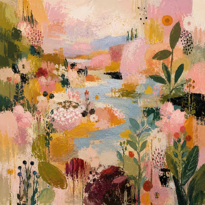 Garden Parade Floral Wall Art artwork view | Olyrel
