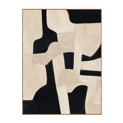 Ivory Forms Abstract Wall Art | Olyrel
