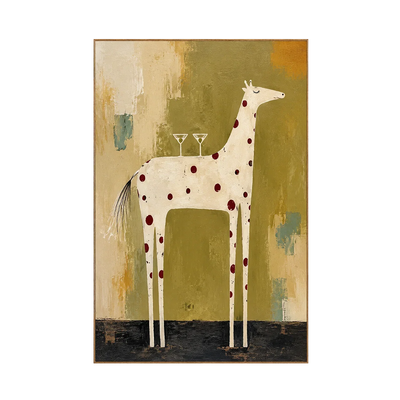 Spotted Horse Figure Wall Art | Olyrel