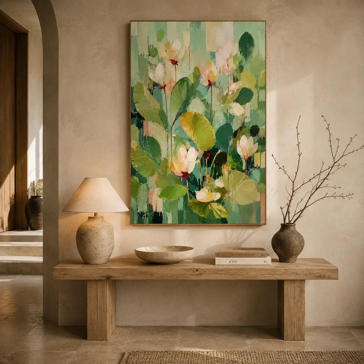 Spring Canopy Floral Wall Art styled interior scene 3 | Olyrel