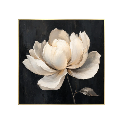 Midnight Magnolia Floral Wall Art | Olyrel